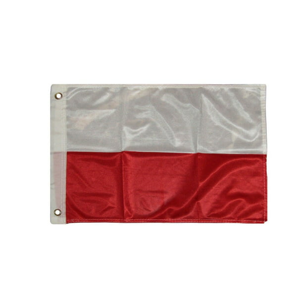 12x18 12''x18'' Poland Polish Polska Rough Tex Knitted Flag Banner Grommets